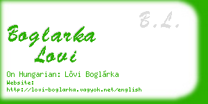 boglarka lovi business card